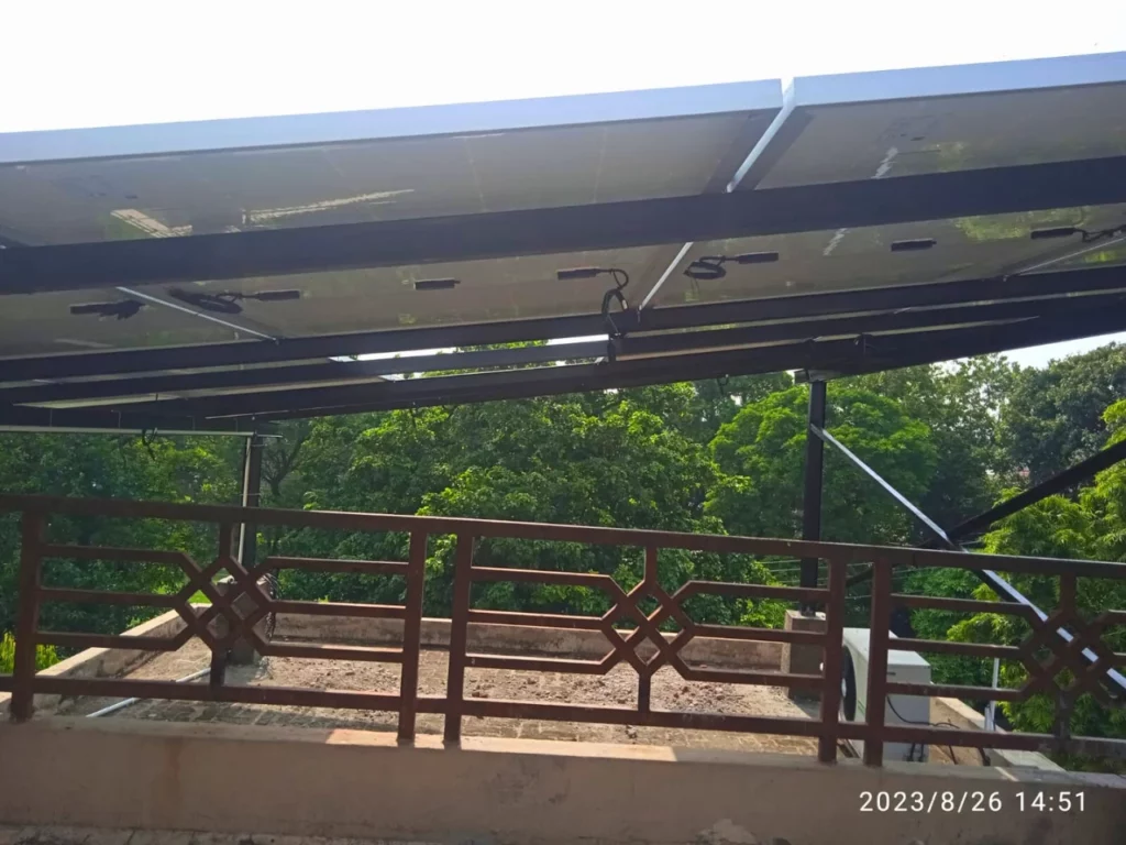 Elevated Structure 7.7kW home solar installation in Lahore Pakistan