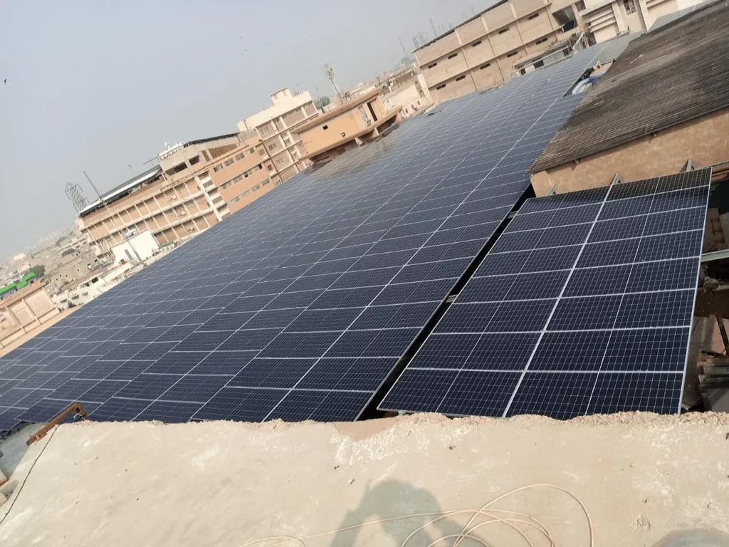 Longi solar panels installed in Karachi Pakistan