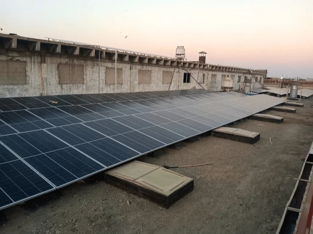 Solar panels 495kW installed at a wood manufacturing company in Karachi