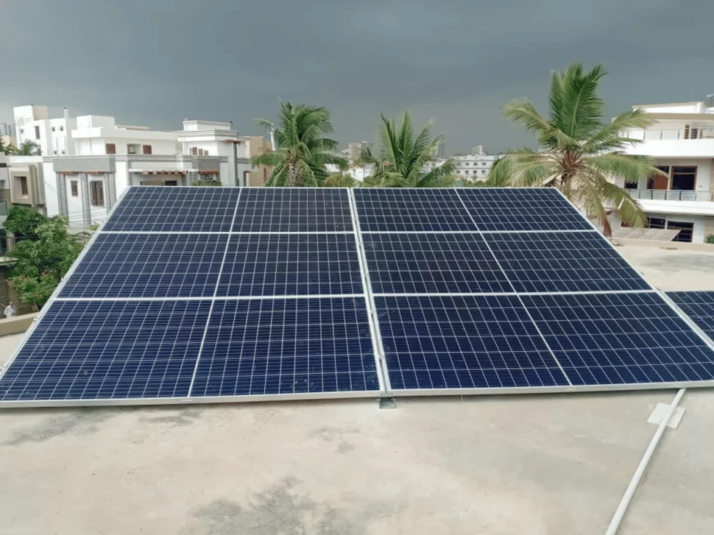 Residential solar installation in Karachi