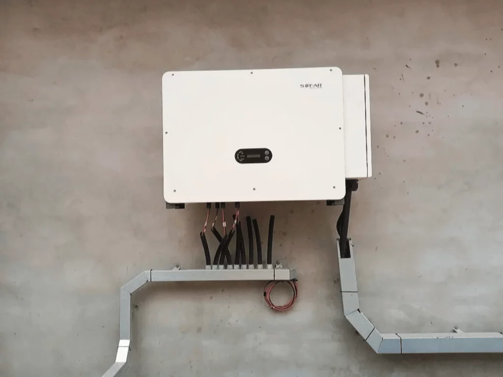 Sofar solar inverter 100kw installed at a textile mill in Sindh Pakistan by Spade Innovations