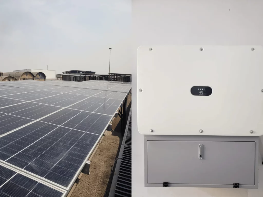 Trina solar panels and Huawei inverter installed in Karachi